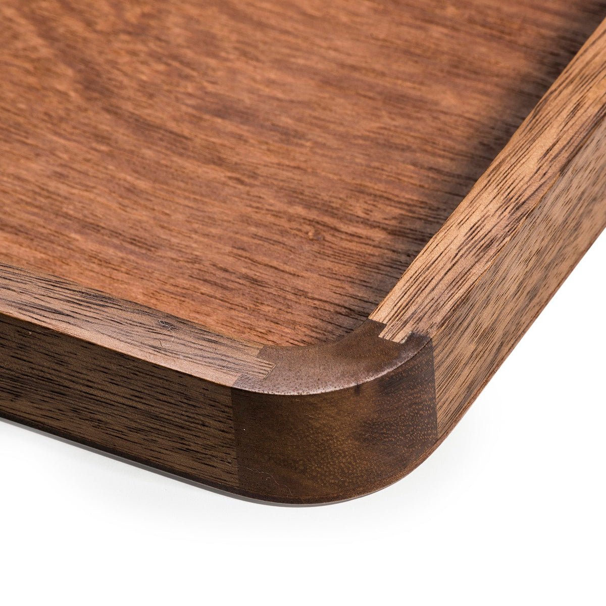 Bandeja de Madera Maciza de Acacia para Servir, 45,7 cm x 35,5 cm, con Asas