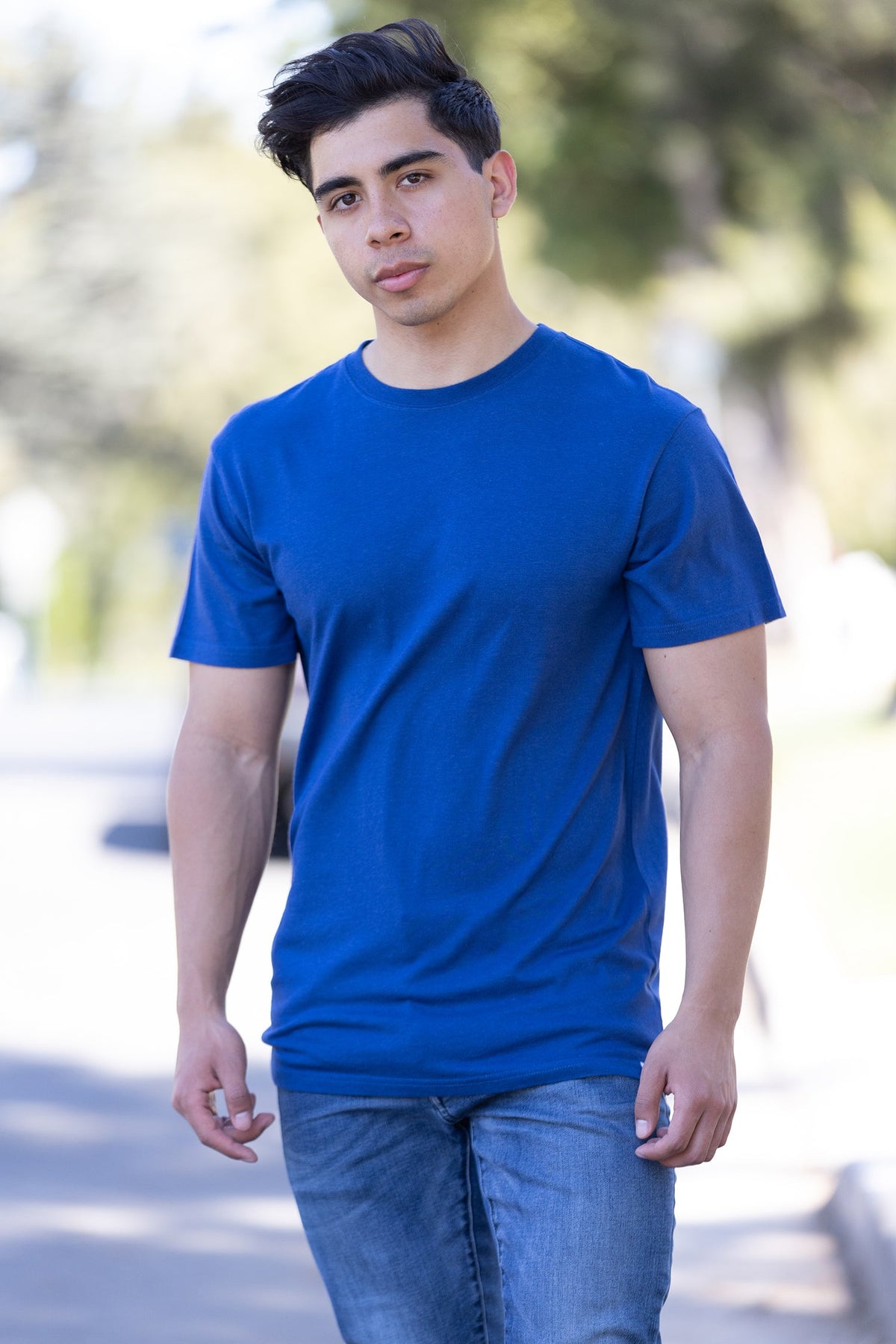 Camiseta de bambú viscosa para hombre – Algodón orgánico, corte clásico