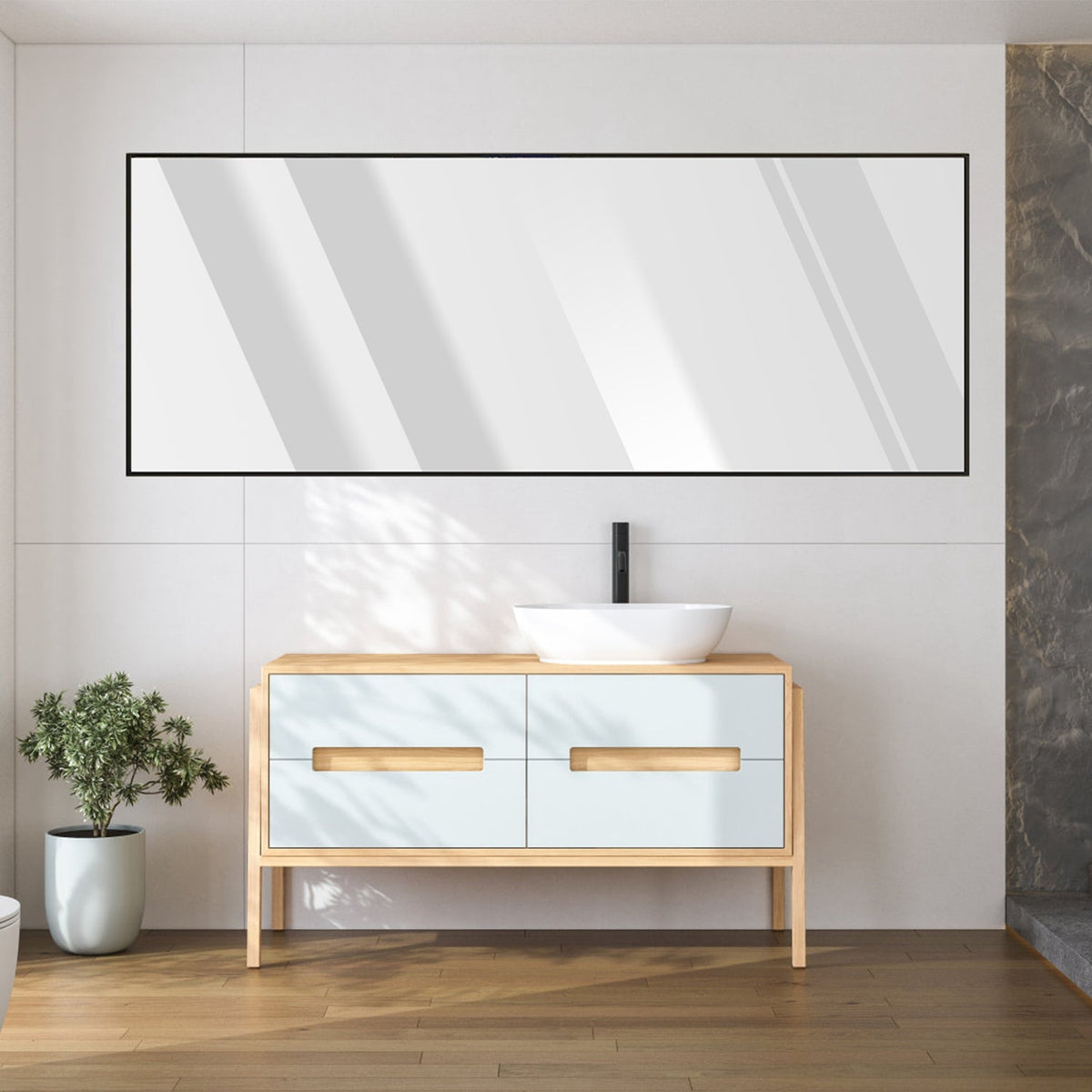 Espejo de cuerpo entero de 160x48cm, espejo de pared de aleación de aluminio, espejo de suelo independiente, espejo colgante o apoyado en la pared para vestidor, dormitorio, sala de estar