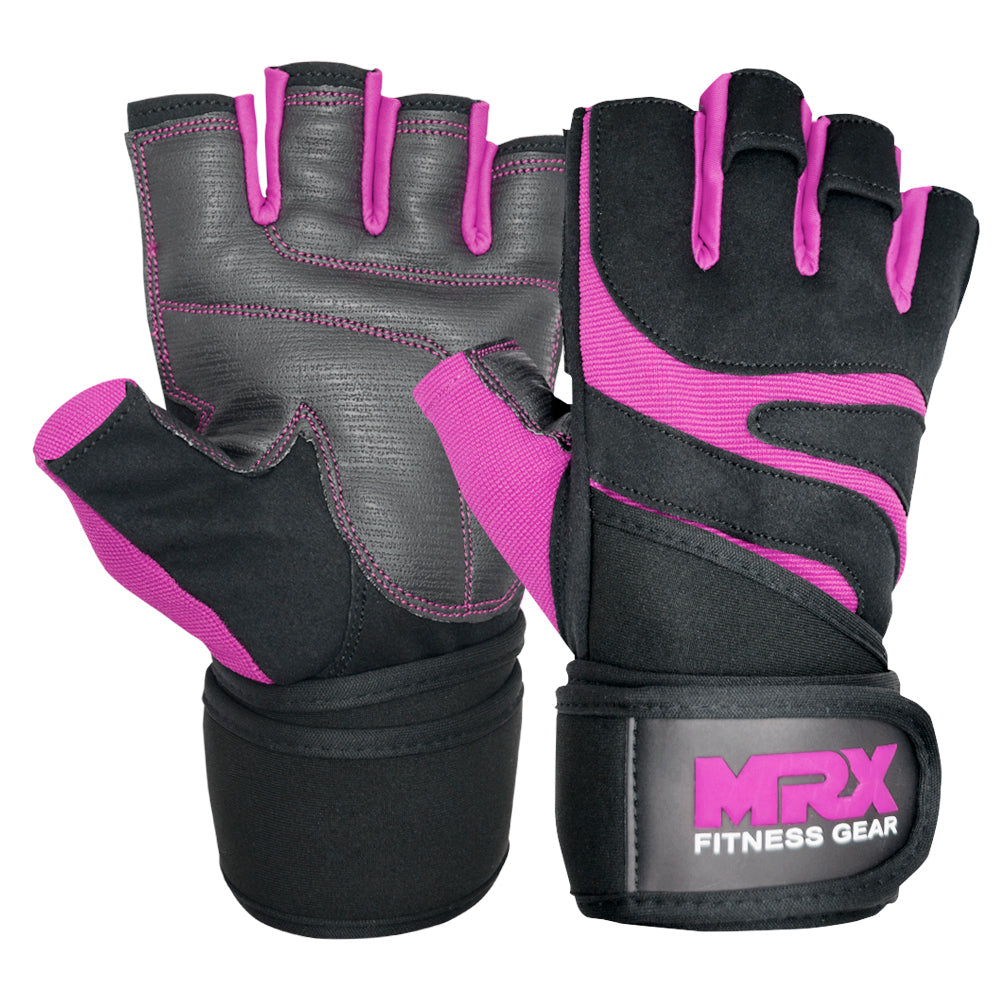Guantes de levantamiento de pesas MRX para entrenamiento en gimnasio, culturismo y soporte de muñeca