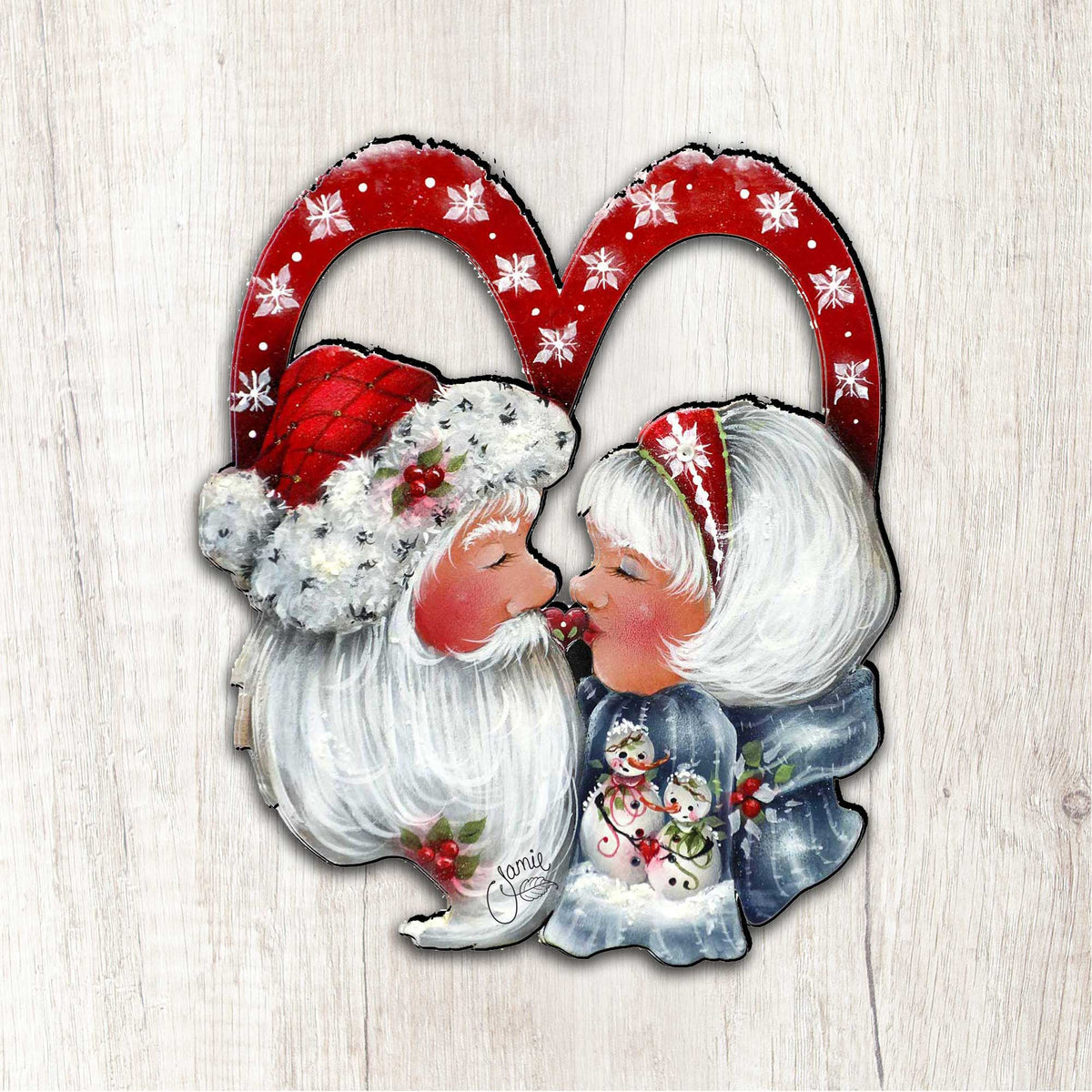 ¡Feliz Kissmas! Decoración para puerta navideña por Jamie Mills-Price - Decoración navideña - 8457514H