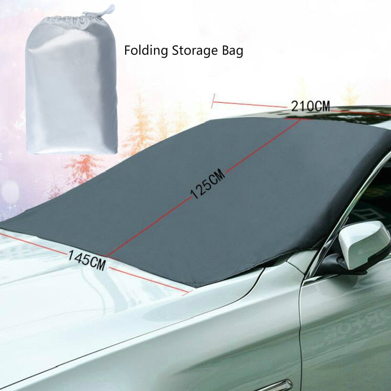 Cubierta Parasol Magnética para Automóvil Parabrisas de Coche Nieve Parasol Impermeable Protector Cubierta Delantera de Parabrisas de Coche