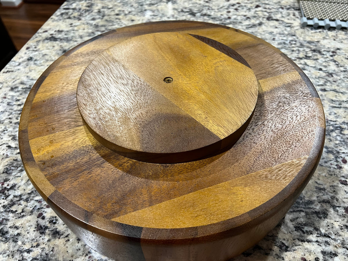 Bandeja redonda giratoria con divisiones Lazy Susan