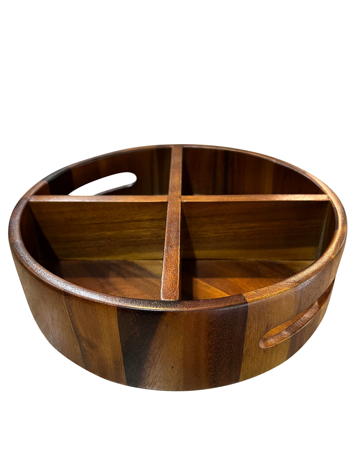 Bandeja redonda giratoria con divisiones Lazy Susan