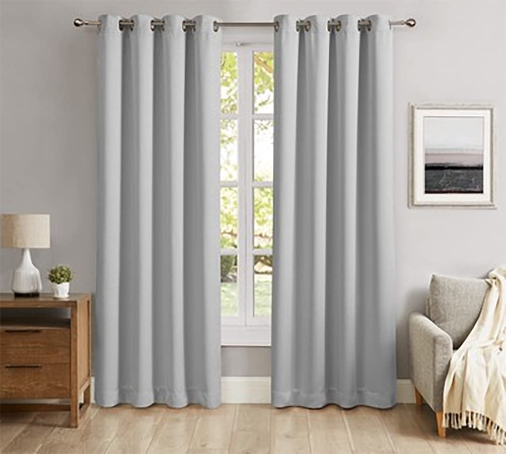 Juego de 2 cortinas opacas con ojales Fennco Styles para dormitorio, sala de estar, patio y puertas corredizas de vidrio