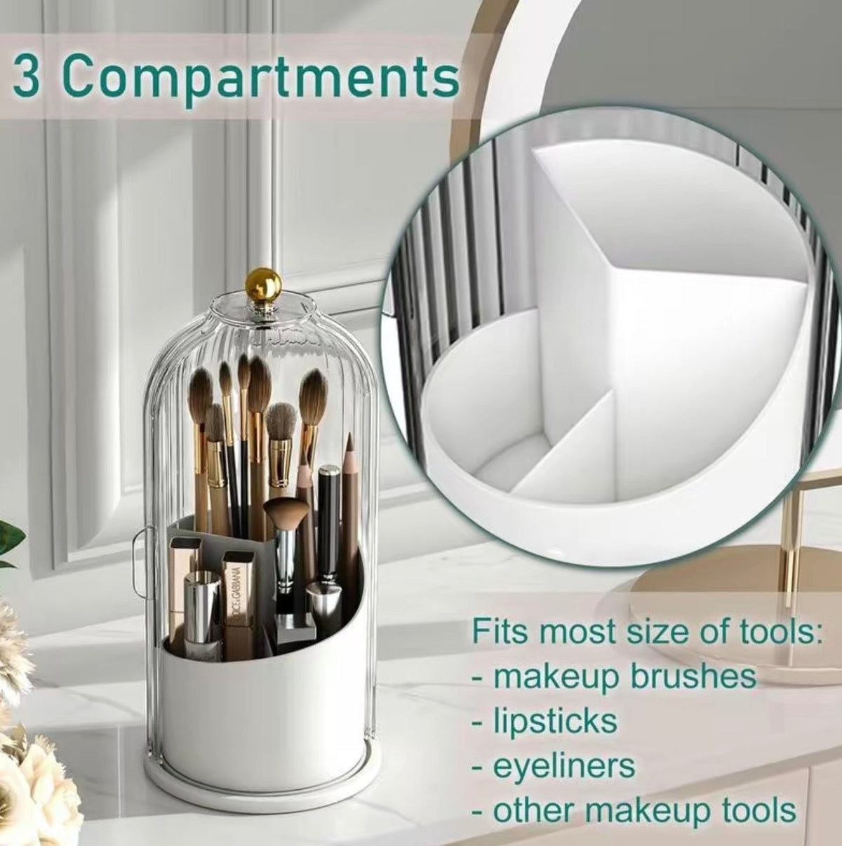Soporte para cepillos de dientes CleanSpin