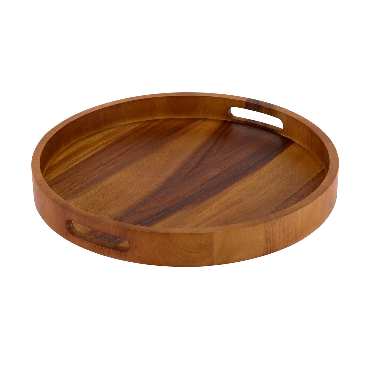 Round Serving Trays - Solid Bottom