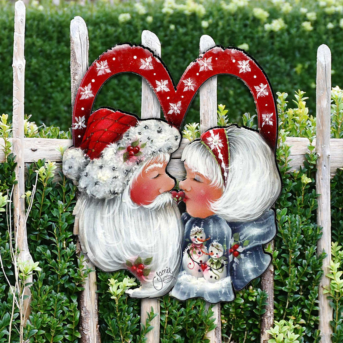 ¡Feliz Kissmas! Decoración para puerta navideña por Jamie Mills-Price - Decoración navideña - 8457514H