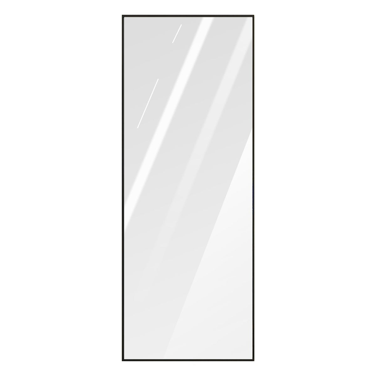 Espejo de cuerpo entero de 160x48cm, espejo de pared de aleación de aluminio, espejo de suelo independiente, espejo colgante o apoyado en la pared para vestidor, dormitorio, sala de estar