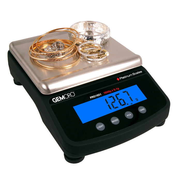 Báscula digital profesional KG, G, 1600g x 0.1g - GEMORO PRO1601