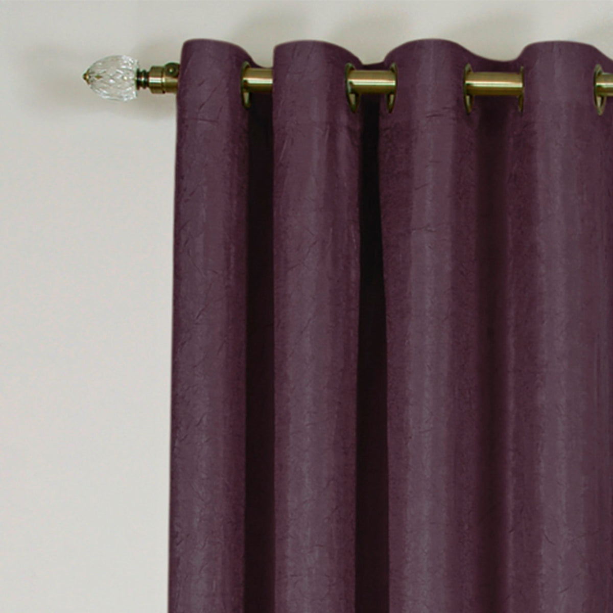 Panel de cortina opaca con ojales Taylor, bloqueo de luz al 98%, 50 pulgadas de ancho, tela de poliéster lavable a máquina - Textiles y decoración - Berenjena - 50x84