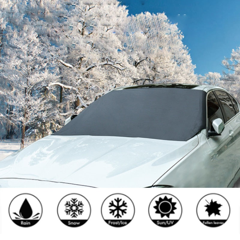 Cubierta Parasol Magnética para Automóvil Parabrisas de Coche Nieve Parasol Impermeable Protector Cubierta Delantera de Parabrisas de Coche