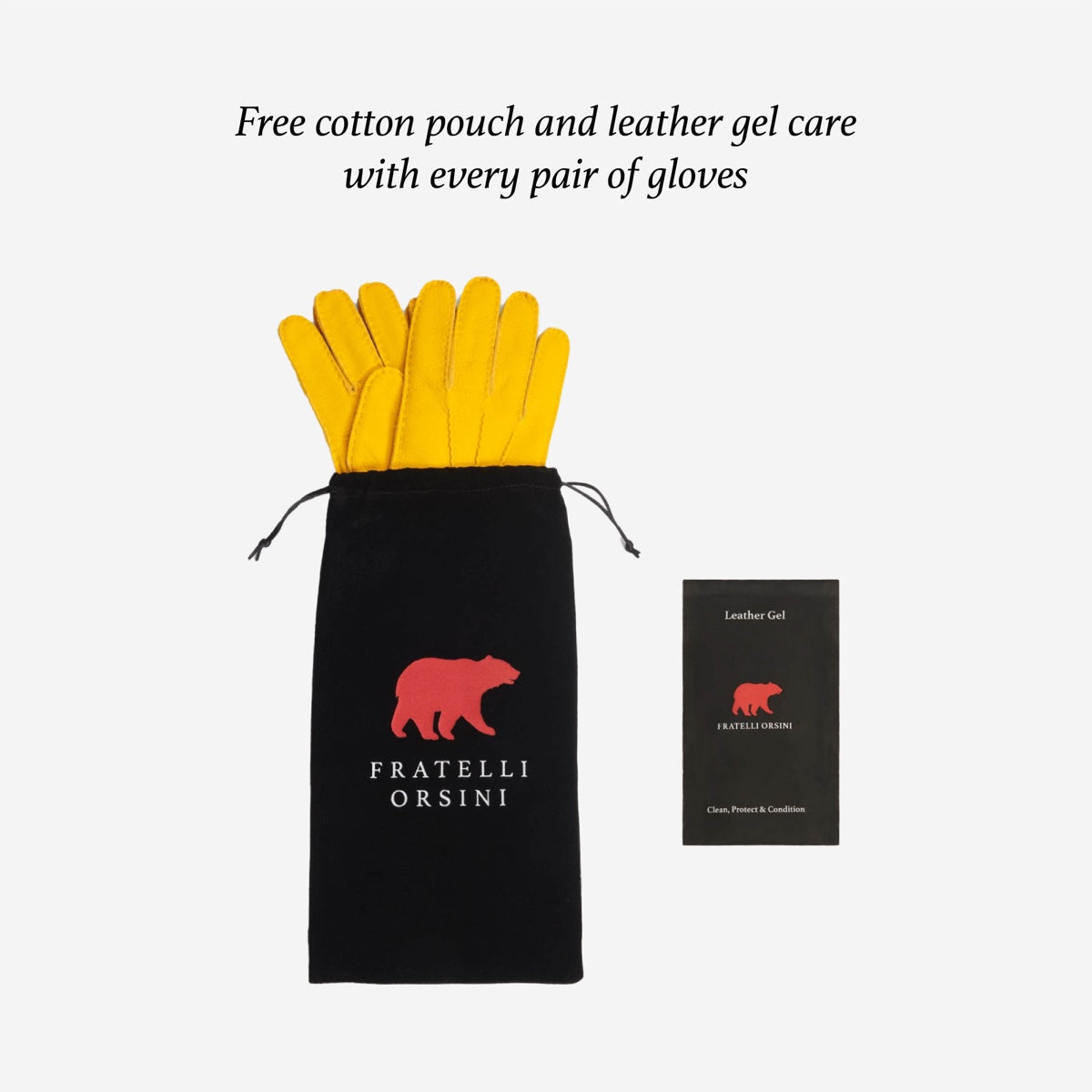 Giovanni (coñac) - Guantes clásicos de piel de cordero italiana con forro de cachemira