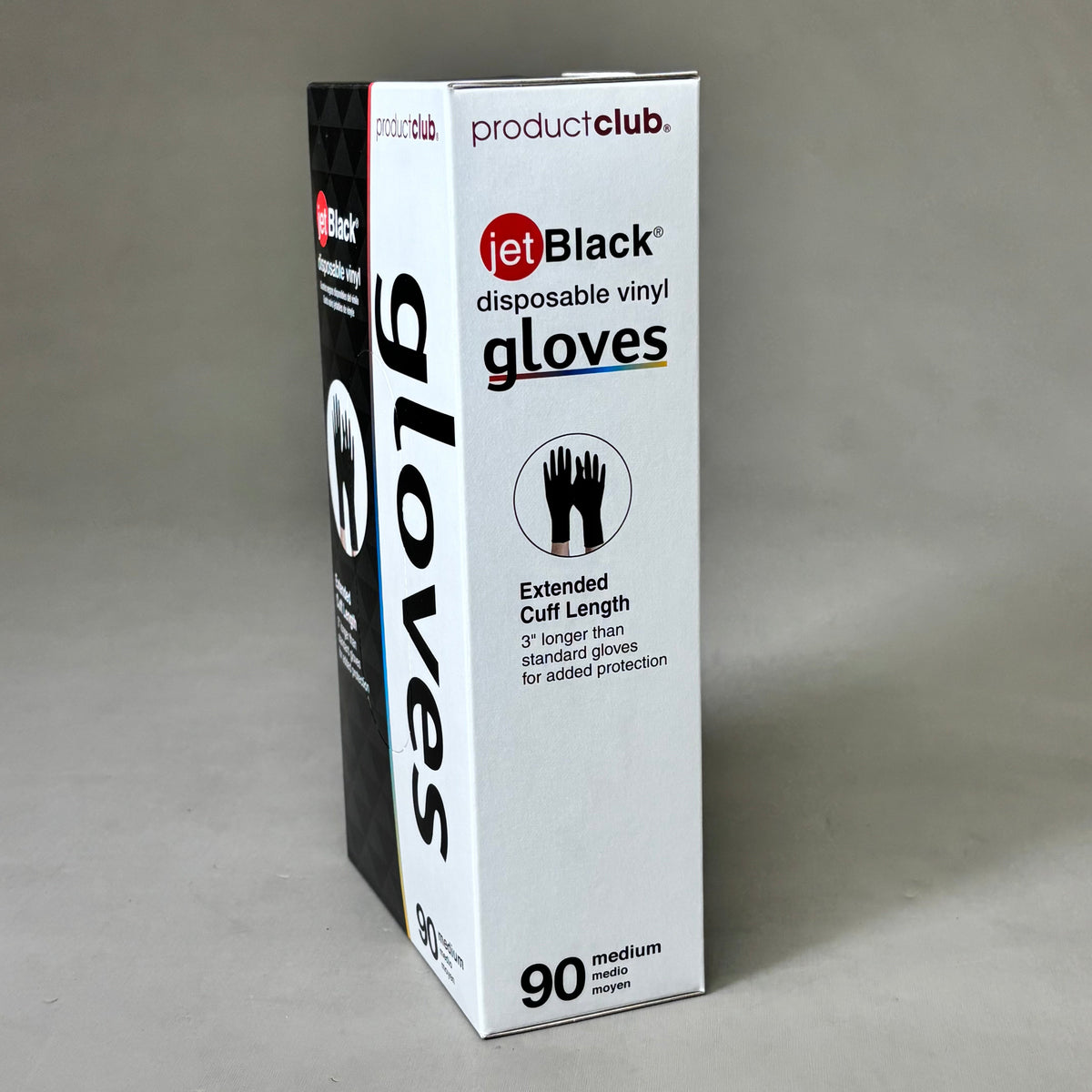 PRODUCT CLUB  (2 PACK, 90 GLOVES EACH) Disposable Vinyl Gloves Long Cuff Sz M