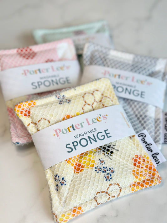 Washable Reusable Sponge--Surprise Print