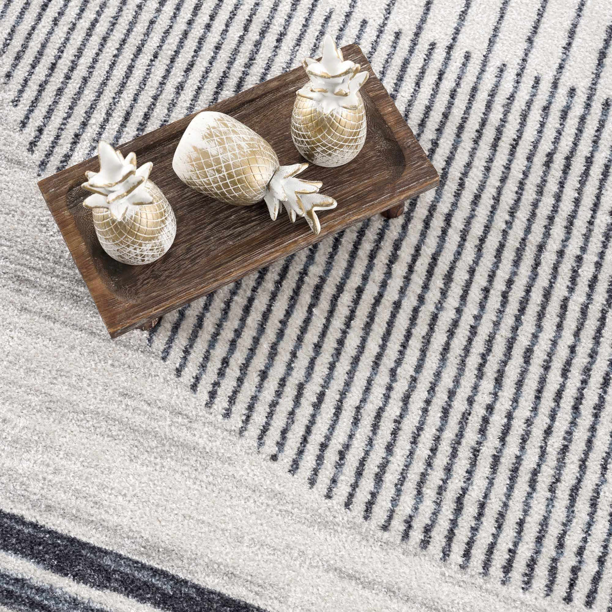 Thad Medium Gray Washable Area Rug