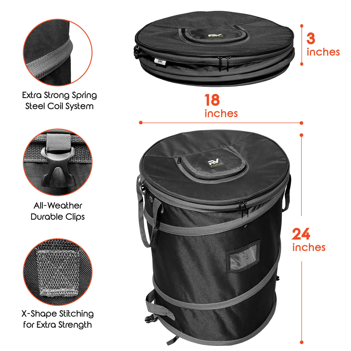 Contenedor plegable para autocaravana