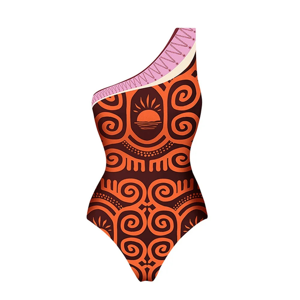 Traje de baño de una pieza con realce, novedad 2025, bañador con volantes, ropa de playa para mujer, falda envolvente, pareo sexy para la playa