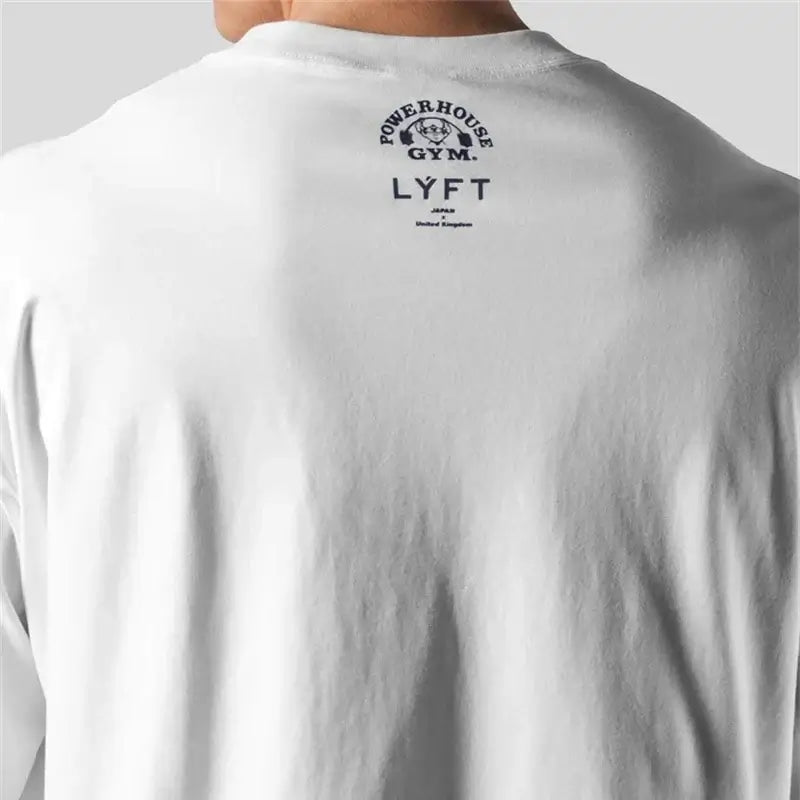 Men's Cotton Gym T-Shirt - Loose Bodybuilding & Running Tee