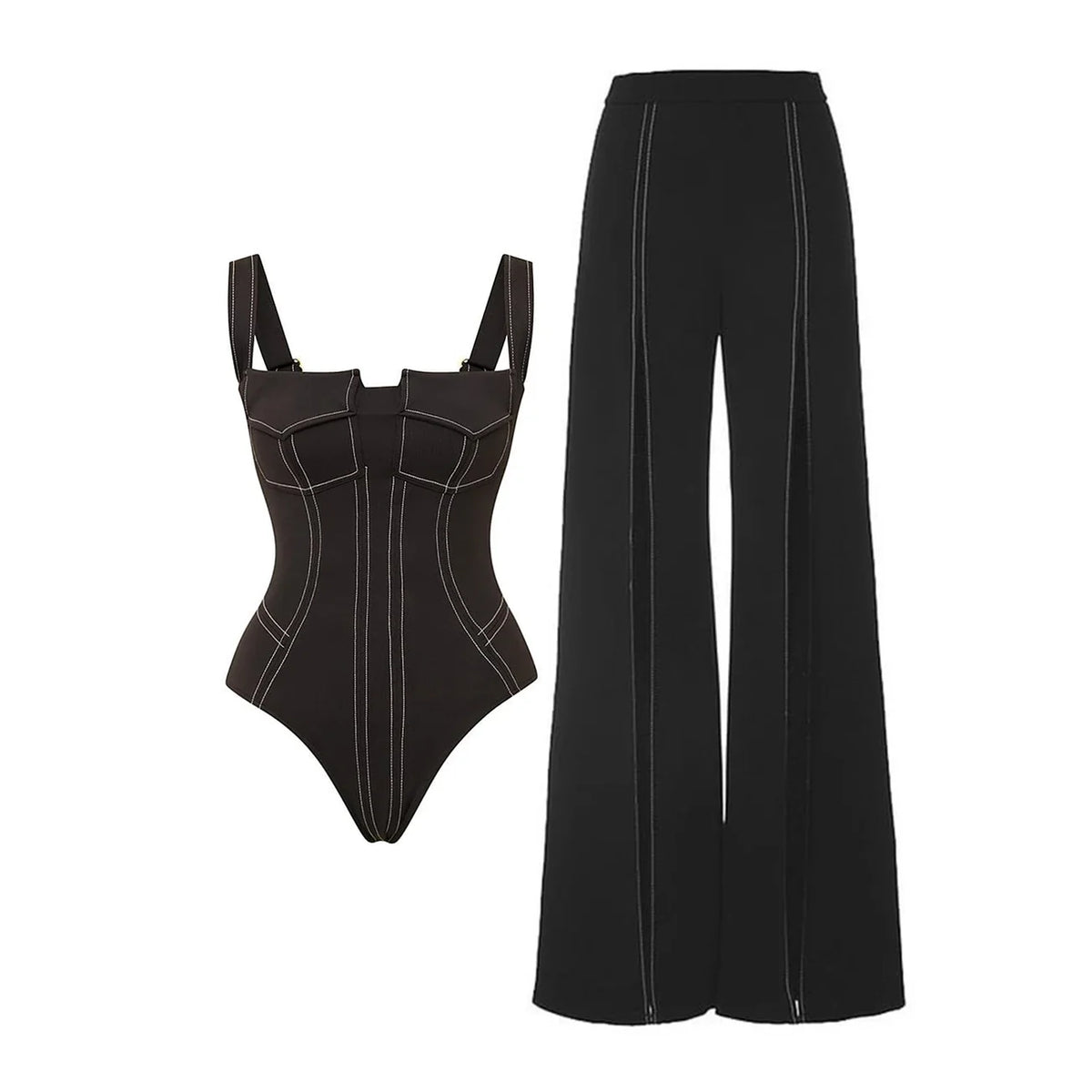 Traje de baño de una pieza con realce, novedad 2025, bañador con volantes, ropa de playa para mujer, falda envolvente, pareo sexy para la playa