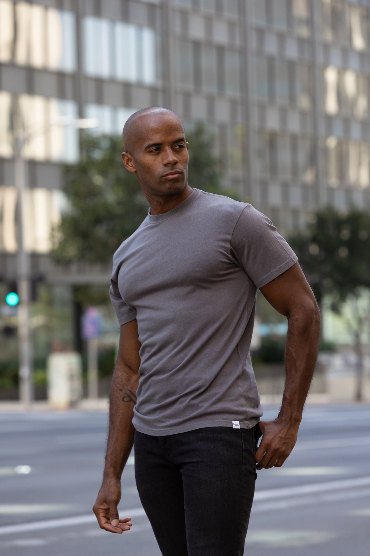 Camiseta de bambú viscosa para hombre – Algodón orgánico, corte clásico