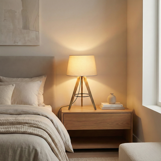 Lámpara de mesa de noche moderna europea de hotel de alta calidad