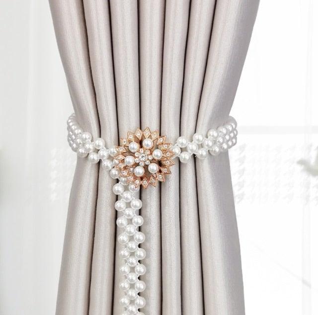 Abrazaderas para cortinas de alta calidad, soporte elástico, gancho con hebilla, clip, elegante y moderno, accesorio decorativo de poliéster para el hogar, práctico sujetador de cortinas, alzapaños hechos a mano para el hogar, cocina u oficina.