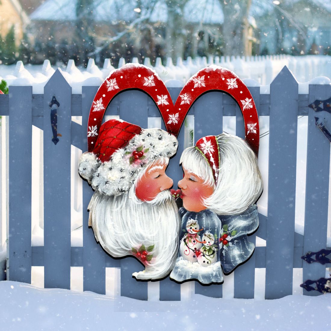 ¡Feliz Kissmas! Decoración para puerta navideña por Jamie Mills-Price - Decoración navideña - 8457514H