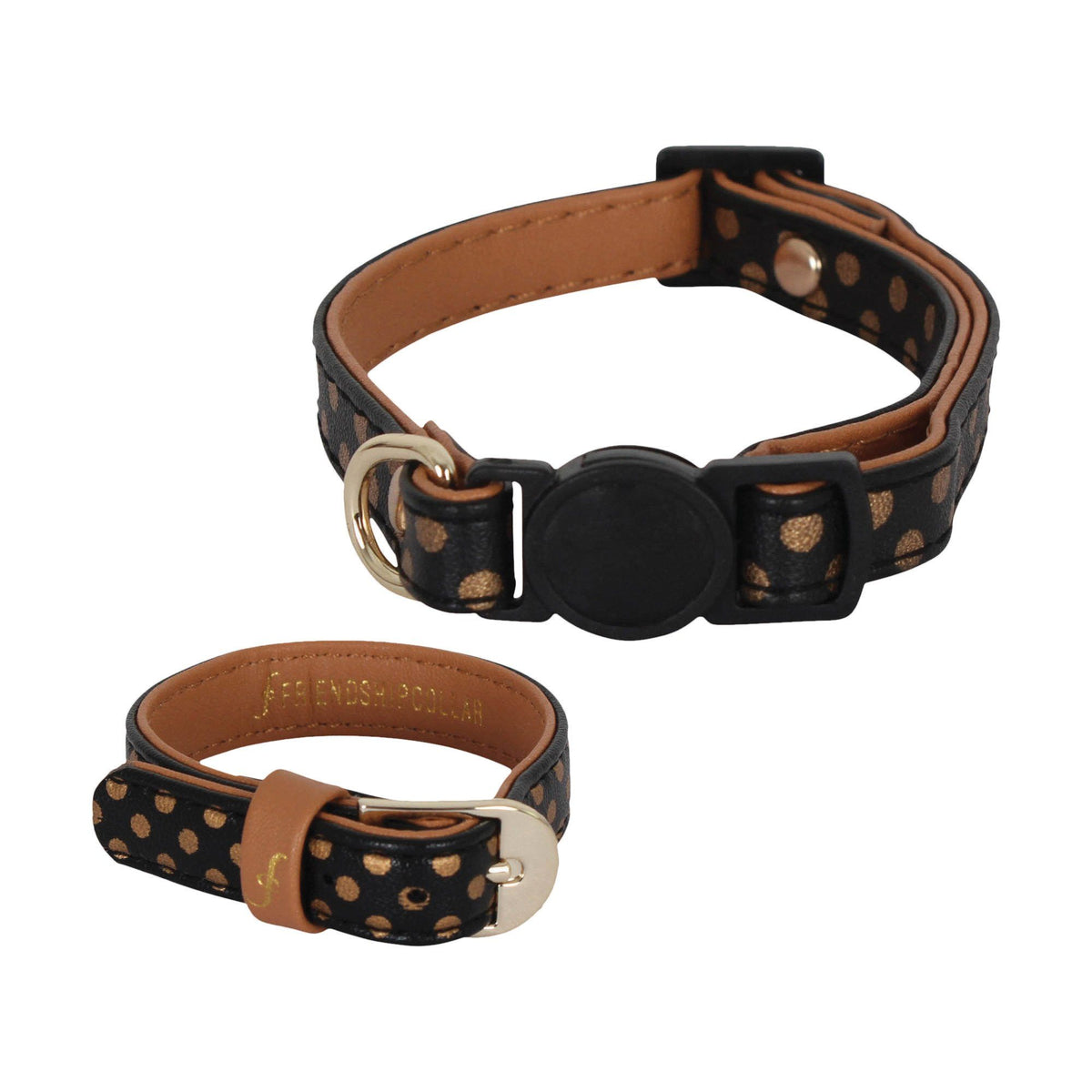 Set de collar para gato y pulsera de la amistad