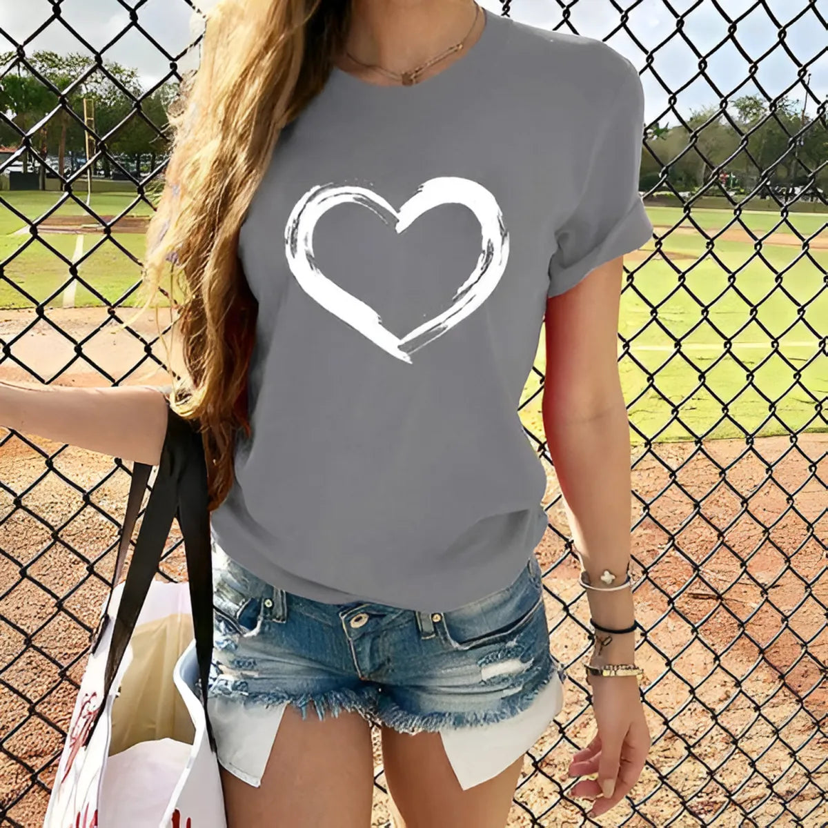 Camisetas estampadas estilo Harajuku para mujer