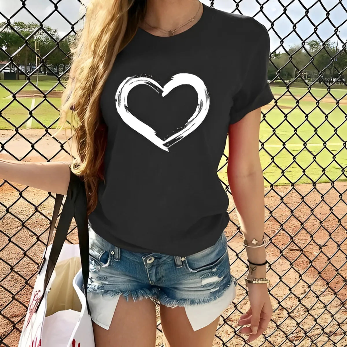 Camisetas estampadas estilo Harajuku para mujer
