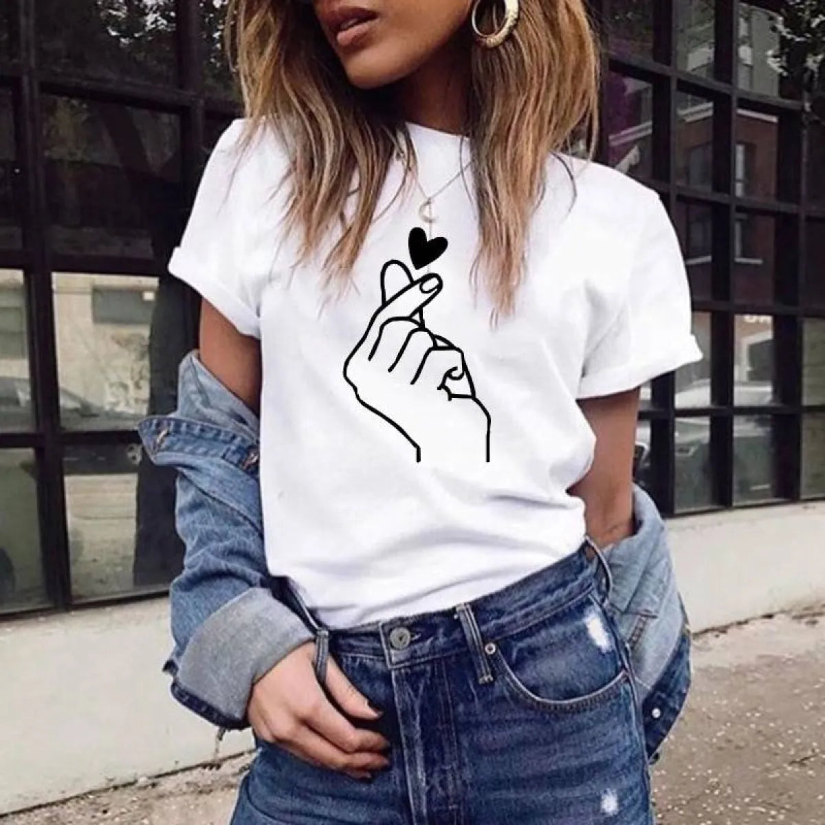 Camisetas estampadas estilo Harajuku para mujer