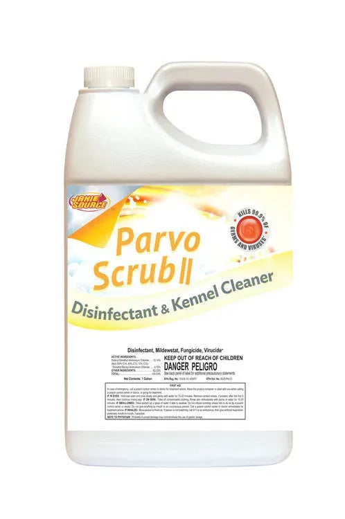 ParvoScrub II: Desinfectante superconcentrado con registro de la EPA para perreras y uso veterinario (1 galón)