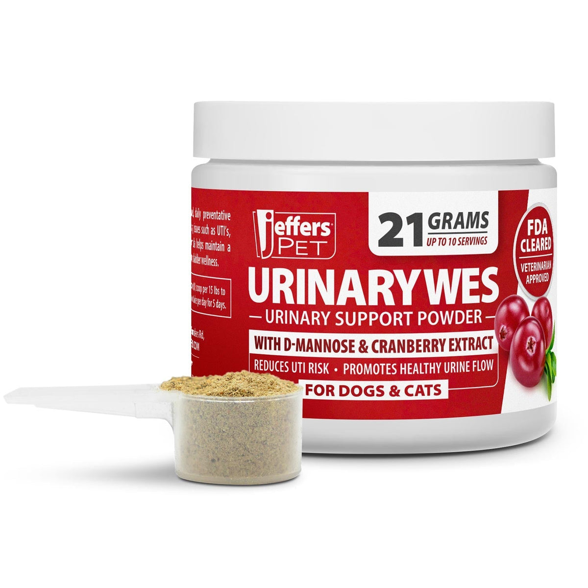 مسحوق جيفيرز يوريناري ويس (Jeffers UrinaryWes) المكمل لدعم المسالك البولية للكلاب والقطط