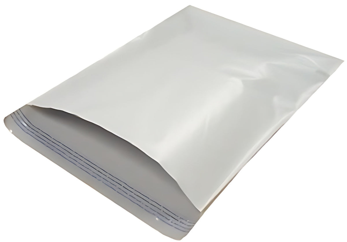 Sobres de envío de polietileno blancos n.º 8, 24" x 24", 2.35 mil