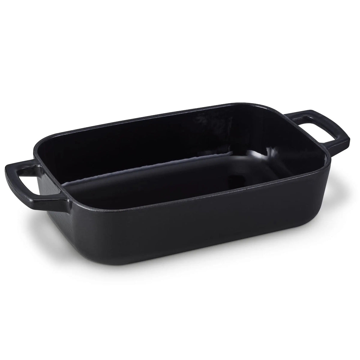 Asador de hierro fundido esmaltado, 30.5x20.3 cm