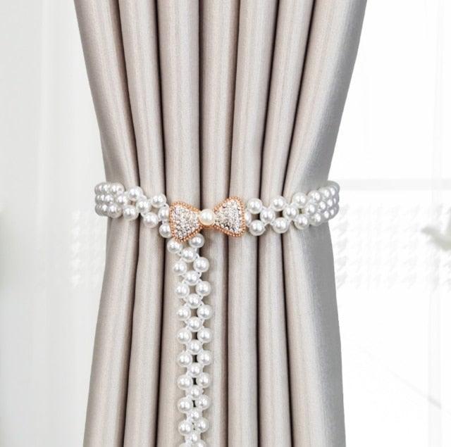 Abrazaderas para cortinas de alta calidad, soporte elástico, gancho con hebilla, clip, elegante y moderno, accesorio decorativo de poliéster para el hogar, práctico sujetador de cortinas, alzapaños hechos a mano para el hogar, cocina u oficina.
