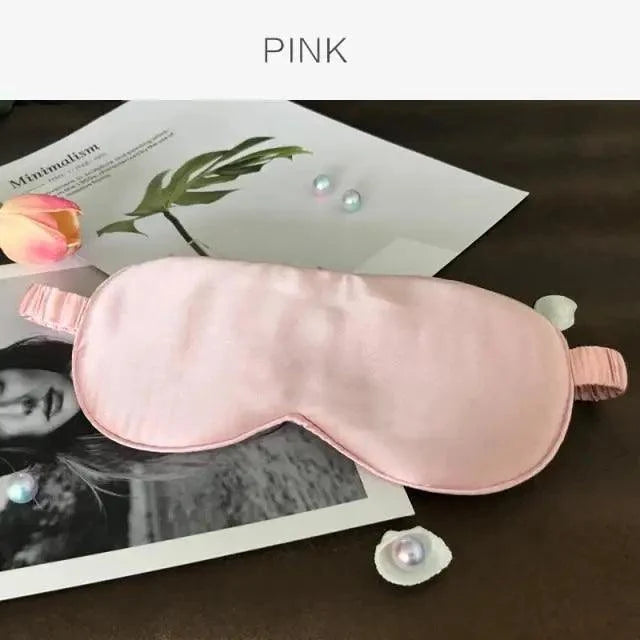 Antifaz de seda de morera supersuave para dormir, con correa elástica, parche ocular para viajes, antifaz suave para siestas, cubierta para ojos, máscara para dormir de noche para mujeres