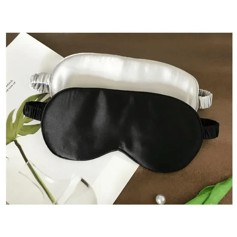Antifaz de seda de morera supersuave para dormir, con correa elástica, parche ocular para viajes, antifaz suave para siestas, cubierta para ojos, máscara para dormir de noche para mujeres