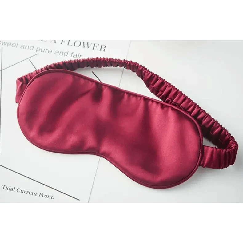 Antifaz de seda de morera supersuave para dormir, con correa elástica, parche ocular para viajes, antifaz suave para siestas, cubierta para ojos, máscara para dormir de noche para mujeres