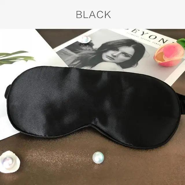 Antifaz de seda de morera supersuave para dormir, con correa elástica, parche ocular para viajes, antifaz suave para siestas, cubierta para ojos, máscara para dormir de noche para mujeres
