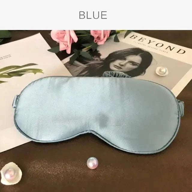 Antifaz de seda de morera supersuave para dormir, con correa elástica, parche ocular para viajes, antifaz suave para siestas, cubierta para ojos, máscara para dormir de noche para mujeres