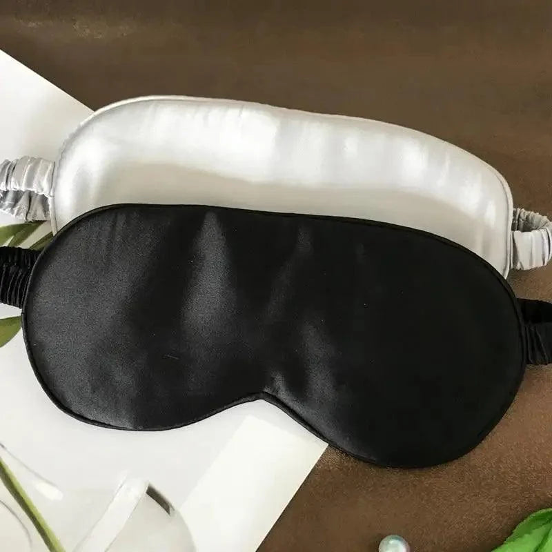 Antifaz de seda de morera supersuave para dormir, con correa elástica, parche ocular para viajes, antifaz suave para siestas, cubierta para ojos, máscara para dormir de noche para mujeres