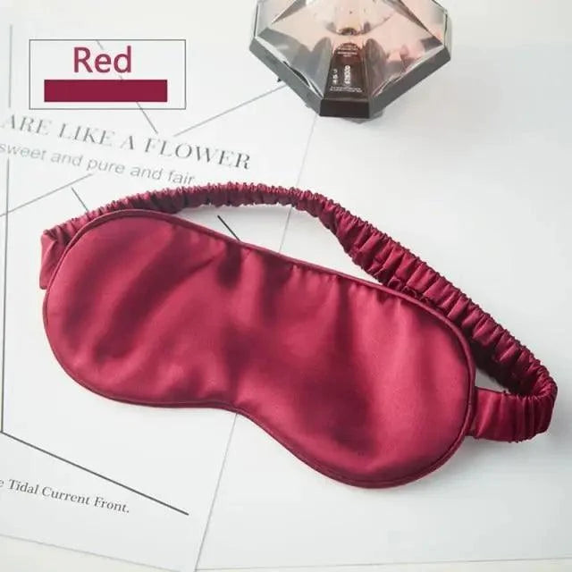 Antifaz de seda de morera supersuave para dormir, con correa elástica, parche ocular para viajes, antifaz suave para siestas, cubierta para ojos, máscara para dormir de noche para mujeres