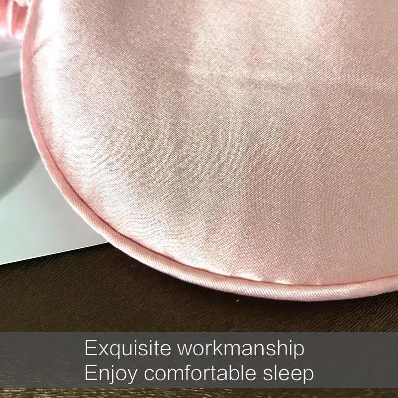 Antifaz de seda de morera supersuave para dormir, con correa elástica, parche ocular para viajes, antifaz suave para siestas, cubierta para ojos, máscara para dormir de noche para mujeres