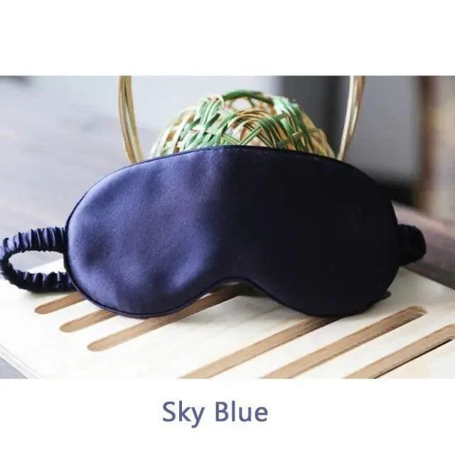 Antifaz de seda de morera supersuave para dormir, con correa elástica, parche ocular para viajes, antifaz suave para siestas, cubierta para ojos, máscara para dormir de noche para mujeres
