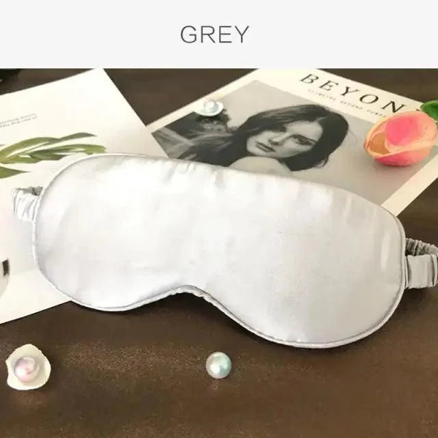 Antifaz de seda de morera supersuave para dormir, con correa elástica, parche ocular para viajes, antifaz suave para siestas, cubierta para ojos, máscara para dormir de noche para mujeres