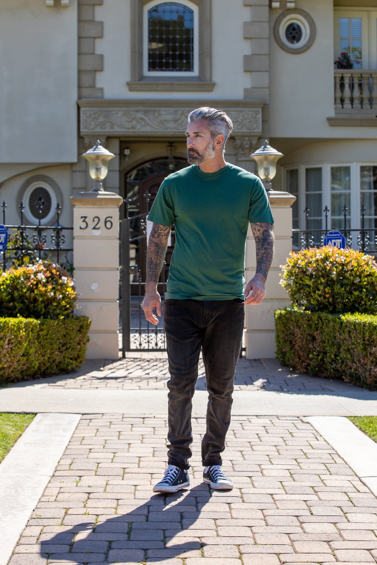 Camiseta de bambú viscosa para hombre – Algodón orgánico, corte clásico