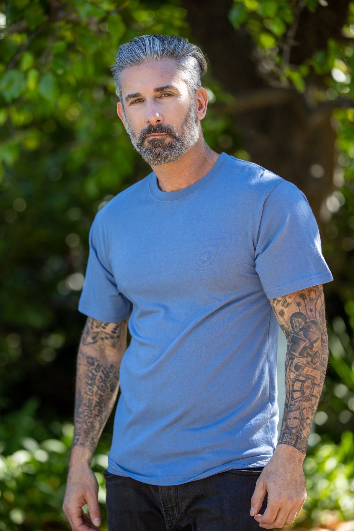 Camiseta de bambú viscosa para hombre – Algodón orgánico, corte clásico