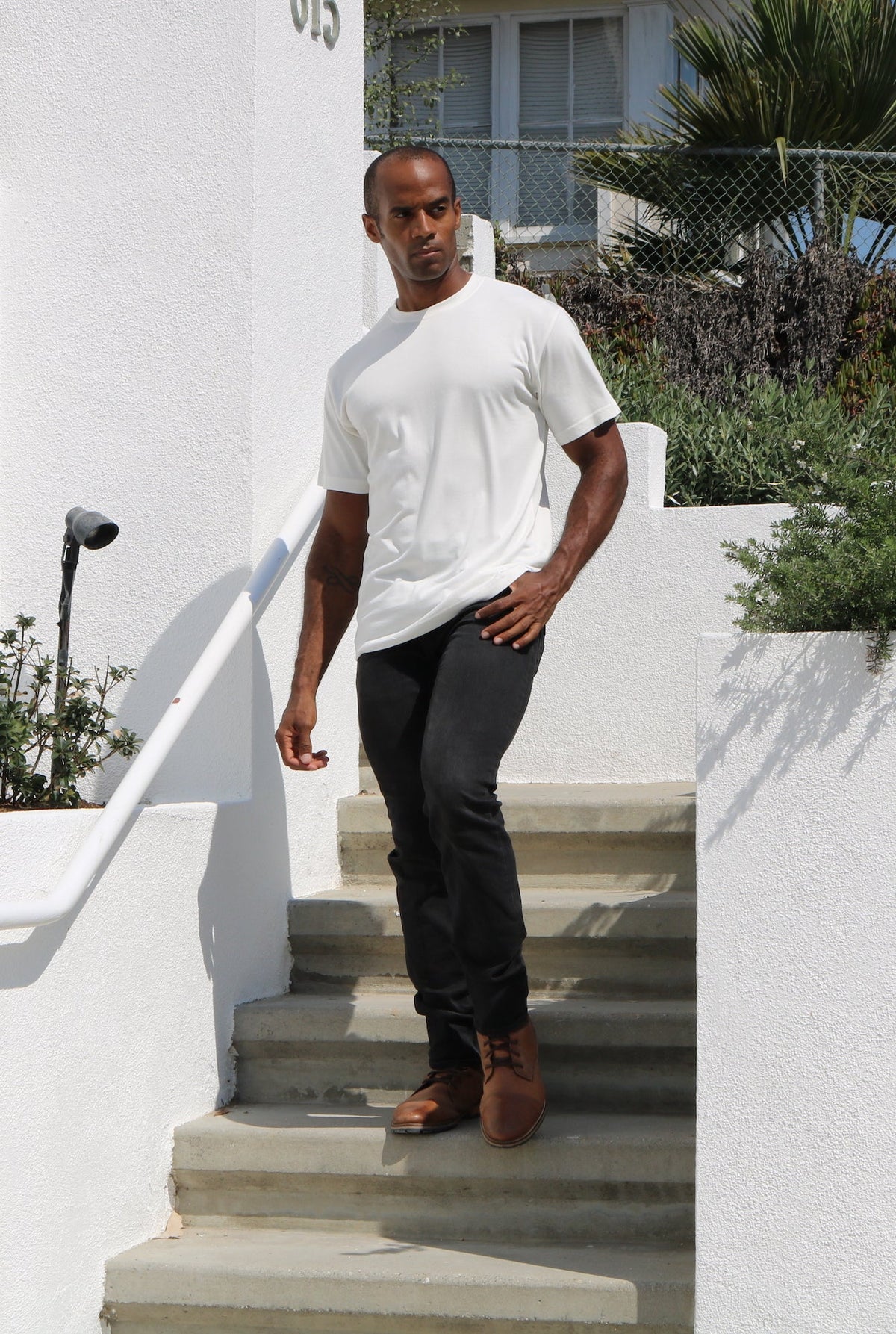 Camiseta de bambú viscosa para hombre – Algodón orgánico, corte clásico